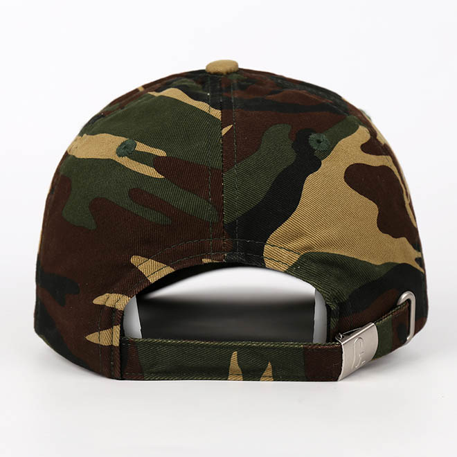Custom 6 Panel Cotton Unstructured Camouflage Embroidery Logo Baseball Cap Dad Hat