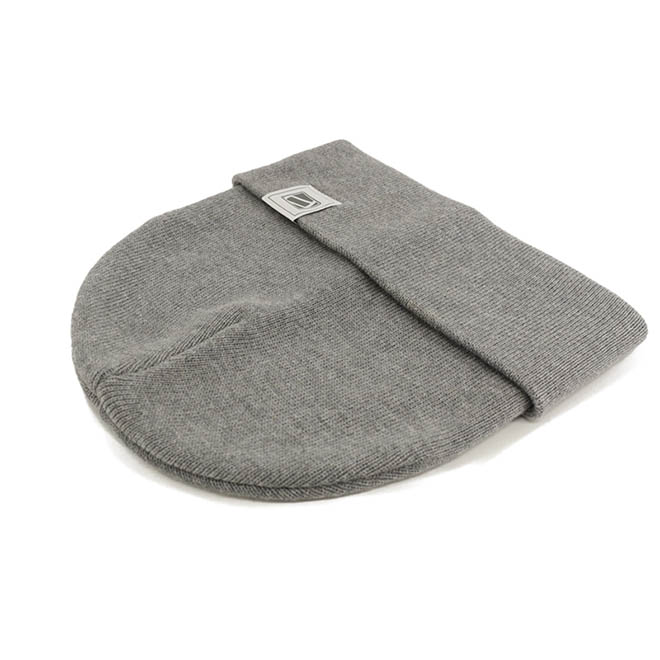 Custom Woven Label Logo Applique Soft Warm Men Women Knitted Cap Winter Hat