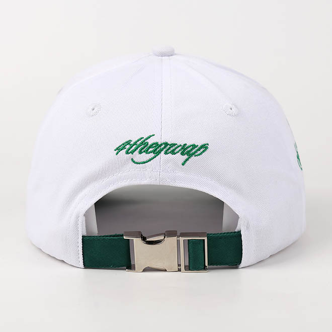 Custom 6 Panel Embroidery Logo Cotton 2 Tone Curved Brim Baseball Cap