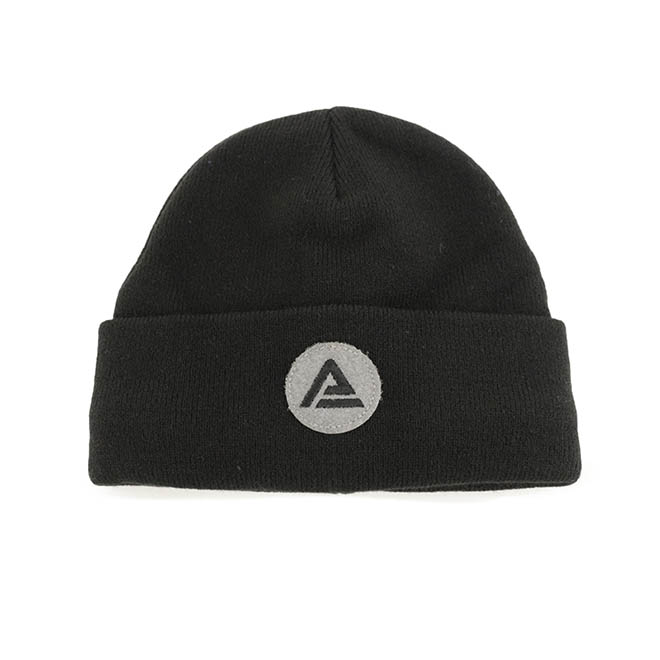 Custom Outdoor Street Woven Patch Logo Warm Knitted Cap Winter Hat