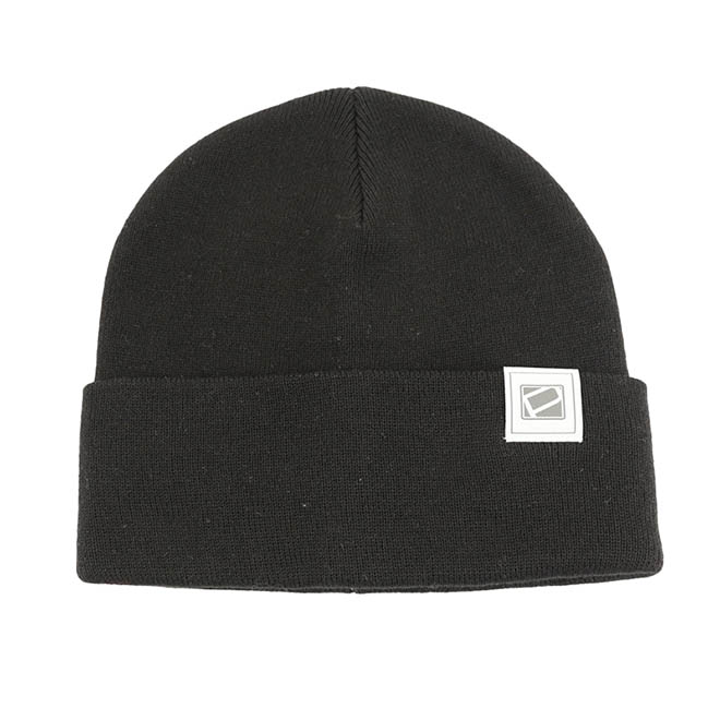 Custom Woven Label Logo Applique Soft Warm Men Women Knitted Cap Winter Hat