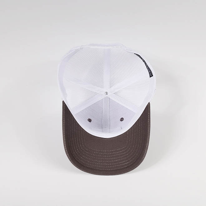 Custom 6 Panel Cotton Applique Patch Logo Curved Brim Mesh Cap Trucker Hat