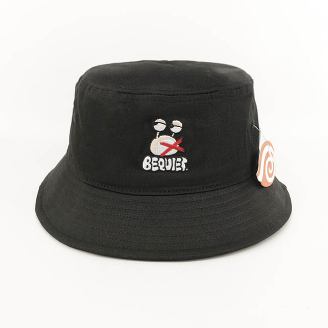 Custom Cotton Cartoon Embroidery Logo Wide Brim Men Women Bucket Hat