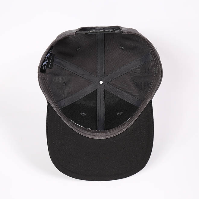 Custom 6 Panel 2 Tone Cotton Embroidery Logo Men Flat Brim Hat Snapback Cap