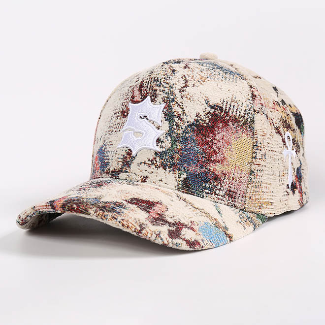 Custom 5 Panel Cotton Polyester 3D Embroidery Logo Curved Brim Hat Baseball Cap