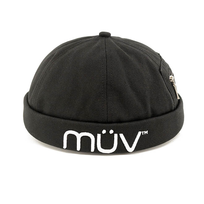 Custom 6 Panel Cotton 3D Embroidery Logo Small Pocket Docker Hat Brimless Cap