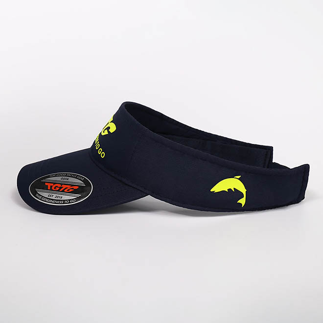 Custom Polyester TPU Patch Logo Sun Protect Empty Top Cap Men Visor Hat