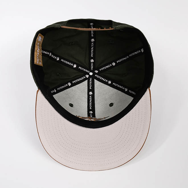 Custom 6 Panel 2 Tone Cotton 3D Embroidery Logo Vintage Flat Brim Hat Snapback Cap
