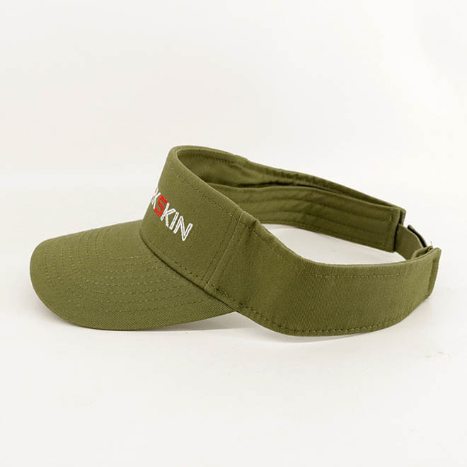 Custom Summer Beach Cotton Embroidery Logo Sun Protect Cap Visor Hat