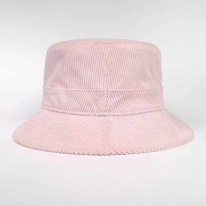 Custom Design Fashion Corduroy Embroidery Logo Women Bucket Hat
