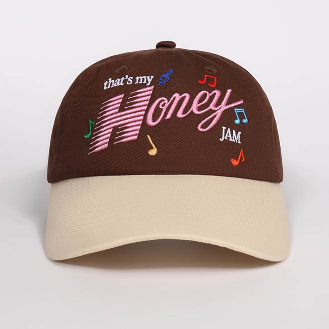 Custom 6 Panel 2 Tone Cotton Embroidery Logo Unstructured Baseball Cap Dad Hat