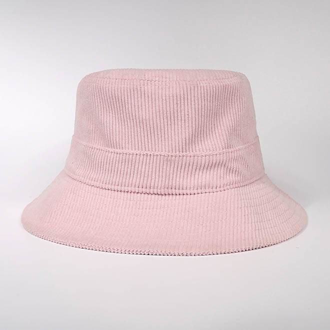 Custom Design Fashion Corduroy Embroidery Logo Women Bucket Hat