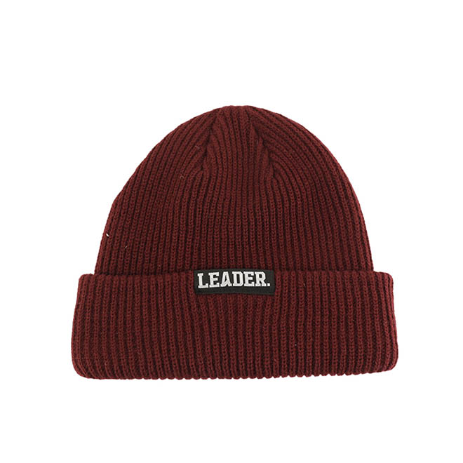 Custom Outdoor Warm Men Women Woven Label Logo Knitted Cap Winter Hat