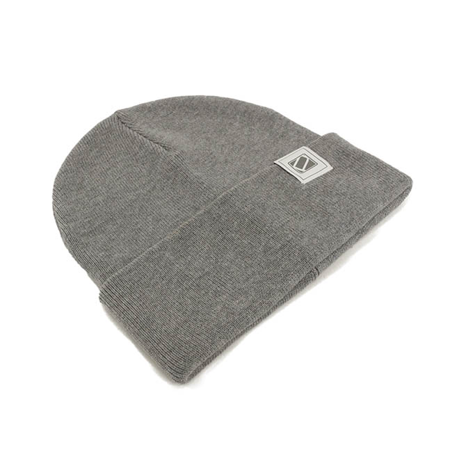 Custom Woven Label Logo Applique Soft Warm Men Women Knitted Cap Winter Hat
