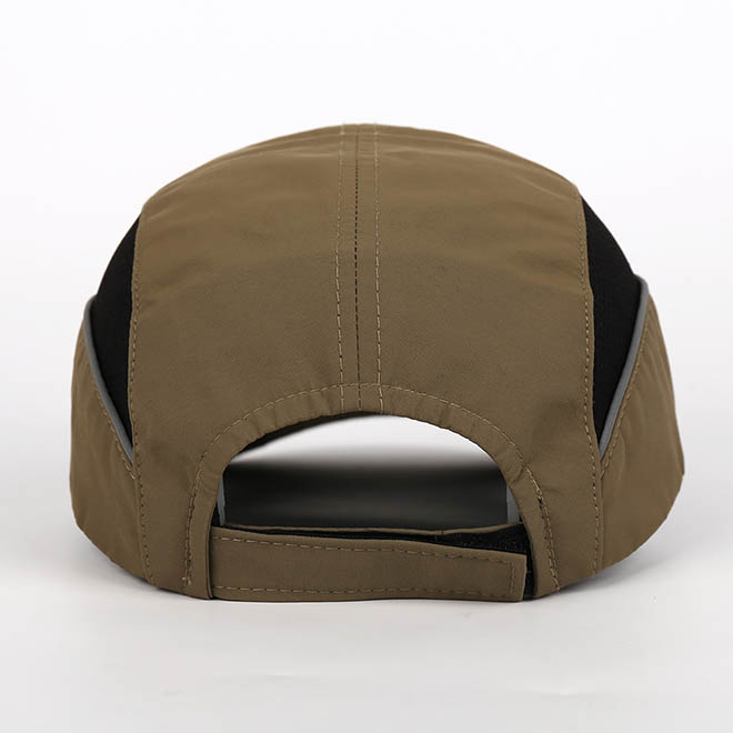 Custom 5 Panel Polyester Embroidery Logo Curved Brim Outdoor Running Hat Sports Cap